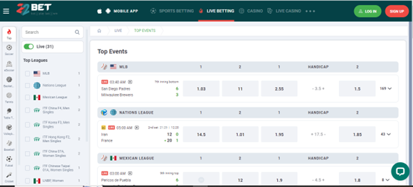 22Bet sportsbook