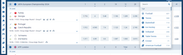 1xbet sports book