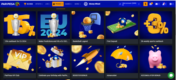 Paripesa promotions